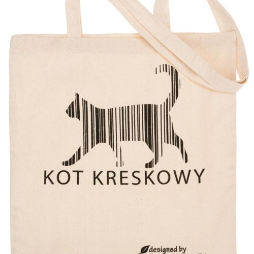 Torba bawełniana KOT KRESKOWY