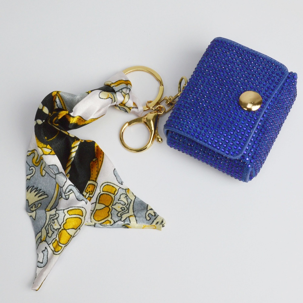 Brelok do torebki/kluczy  portfelik -  Niebieski