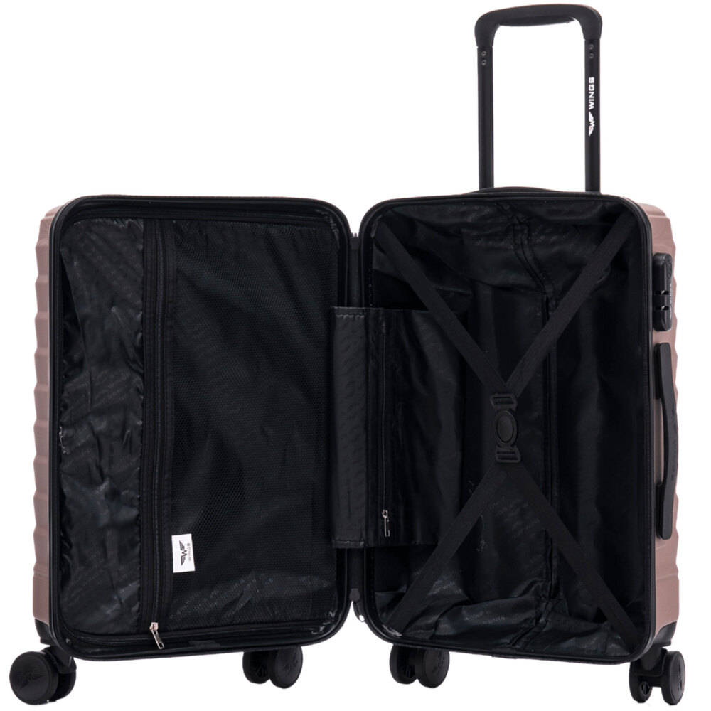 Walizka WINGS duża 97l PEAFOWL PEA01 -  Perłowy róż