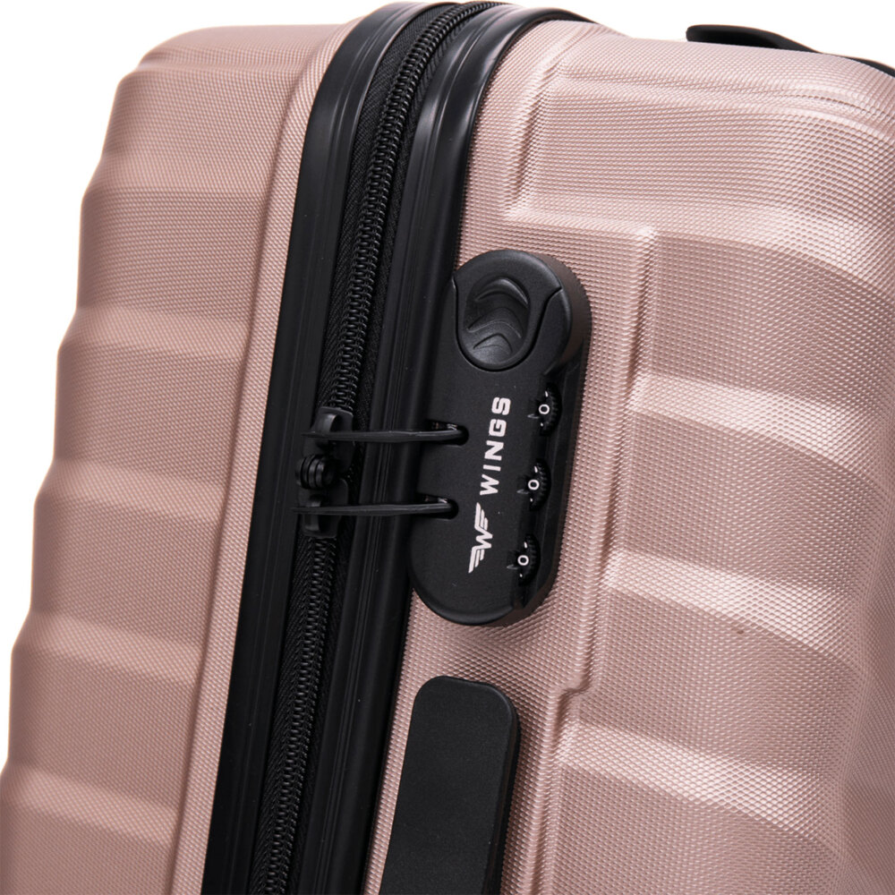 Walizka WINGS duża 97l PEAFOWL PEA01 -  Perłowy róż