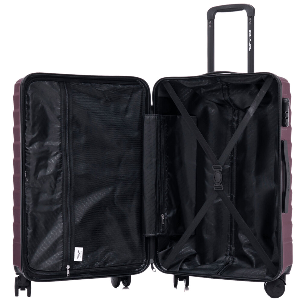 Walizka WINGS kabinowa S 38l PEAFOWL -  Bordo