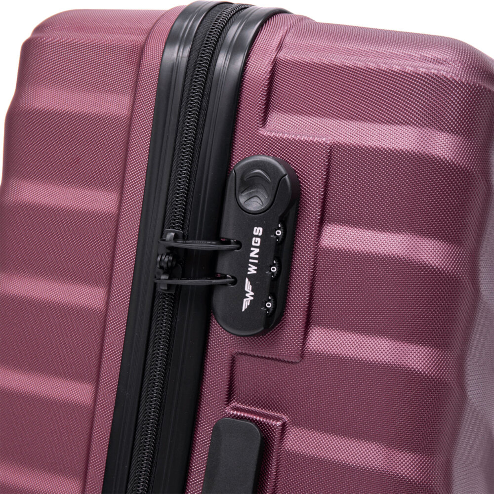 Walizka WINGS kabinowa S 38l PEAFOWL -  Bordo