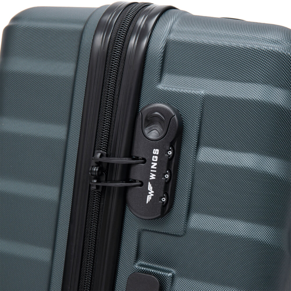 Walizka WINGS kabinowa S 38l PEAFOWL -  Zielona