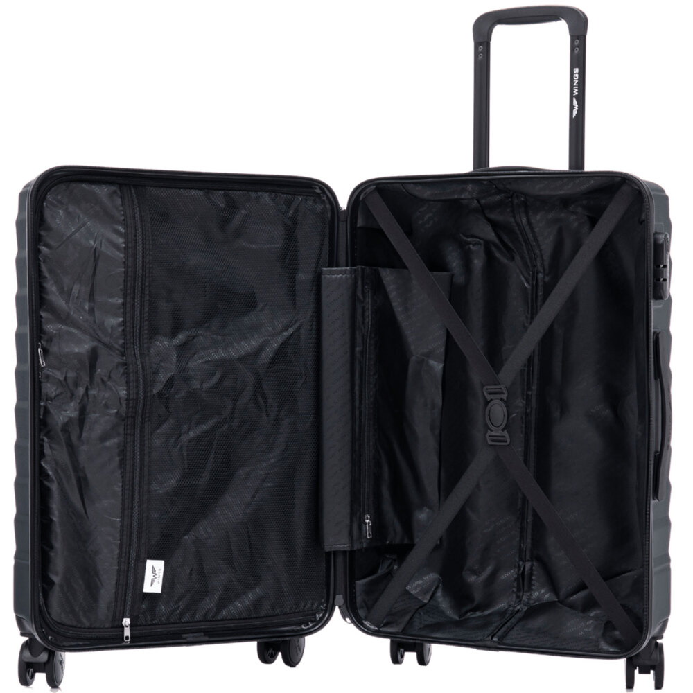 Walizka WINGS kabinowa S 38l PEAFOWL -  Zielona